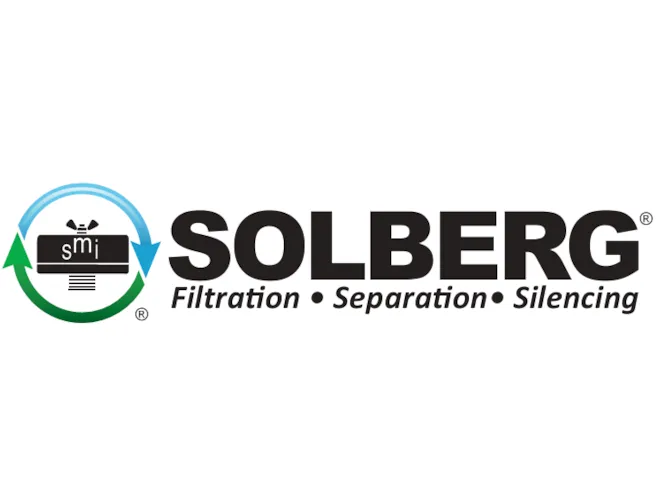 Solberg 2G-274P-600F 15.5 Dim A, 5.25 Dim B, 16 Dim C, 42#, Paper, 2 micron, 1100 SCFM, 6 Outlet Co